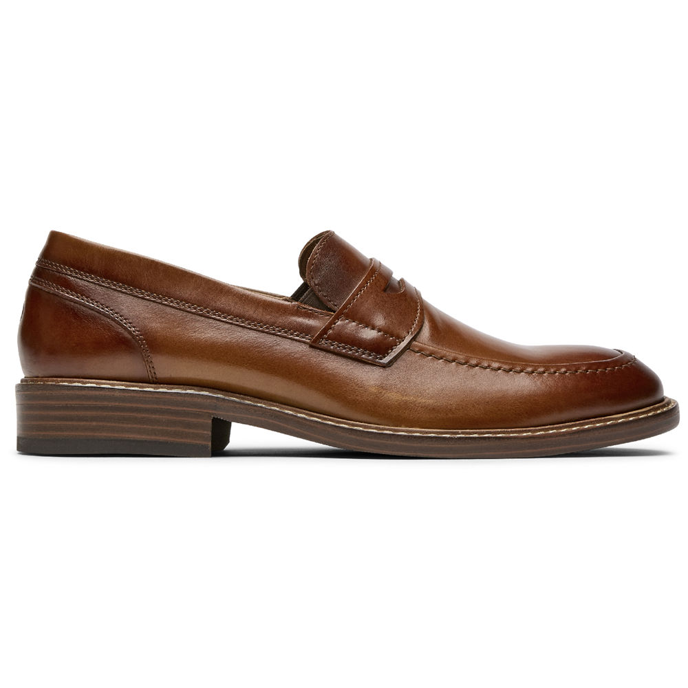 Rockport Mens Kenton Penny - Loafers Brown - CVW865902